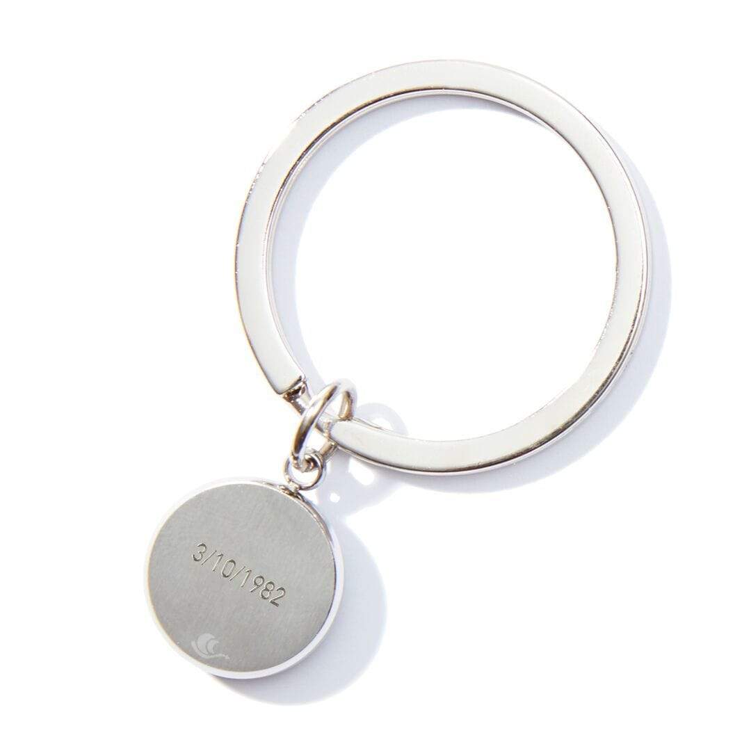 Moon Memory Key Ring | Personalized Moon Phase Keychains | Moonglow Jewelry