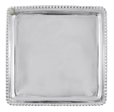 Mariposa Charms 8x8 Square Plate in 100% recycled aluminum. Charm not included