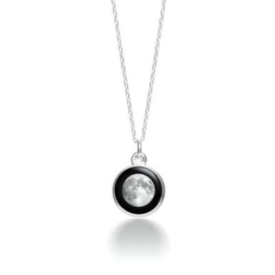 Moonglow Jewelry.Designed to wow, our Charmed Simplicity Necklace is classic, timeless and uniquely personal. The magnificent moon charm set in silver features the phase of the moon on a date of special meaning to you -- whether it’s your birthday, that of your significant other, or the day you tied the knot -- any memorable milestone deserves to be celebrated!